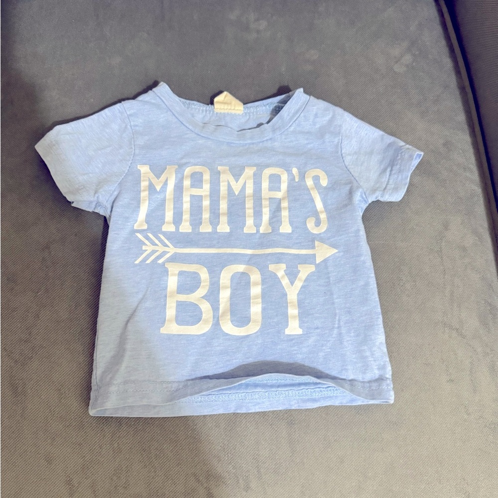 Mama’s boy blue tshirt 3 Months